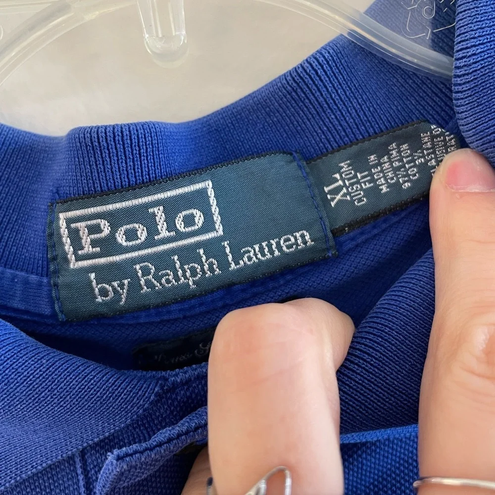 Polo Ralph Lauren men’s blue polo size XL custom fit